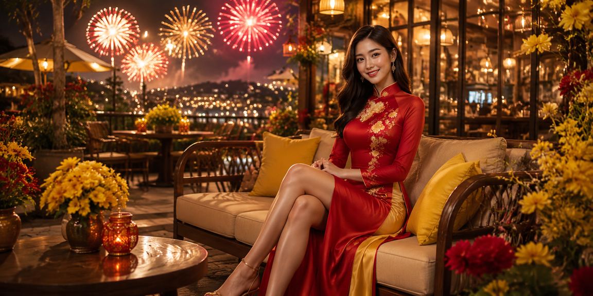 Khung cảnh người dùng thưởng thức cà phê tại Đà Lạt trong khi tham gia khuyến mãi
